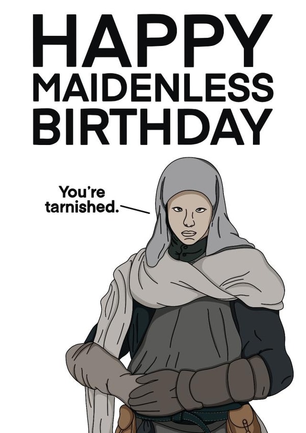 Happy Maidenless Birthday Card created by Cheeky Kards