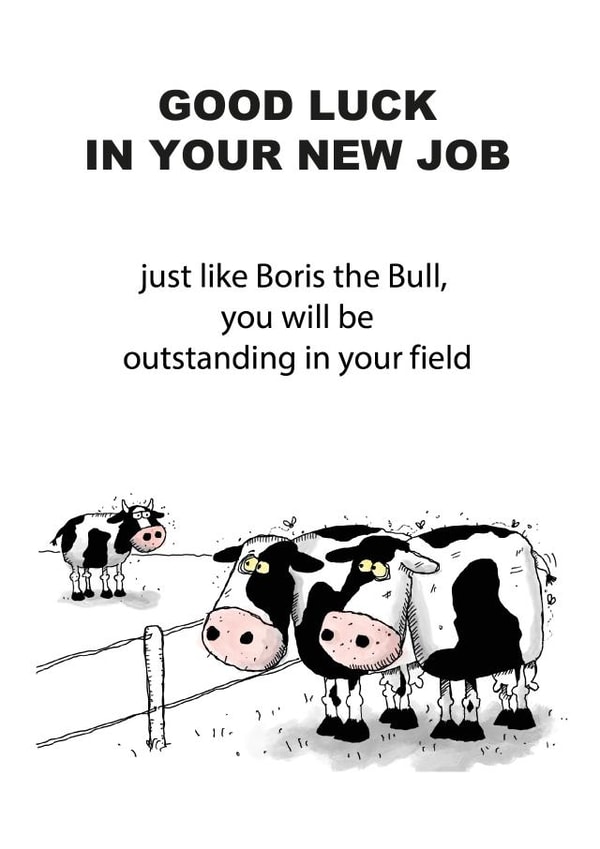 A card for anyone starting a new job created by Scribbly Diddly