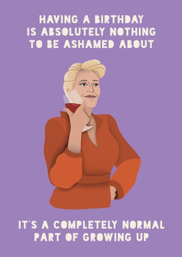 Jean Milburn Sex Education Birthday Card created by Lucy Maggie Designs