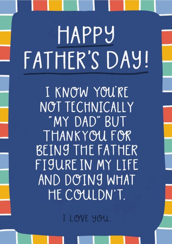happy father's day to my father figure created by katie illustrated