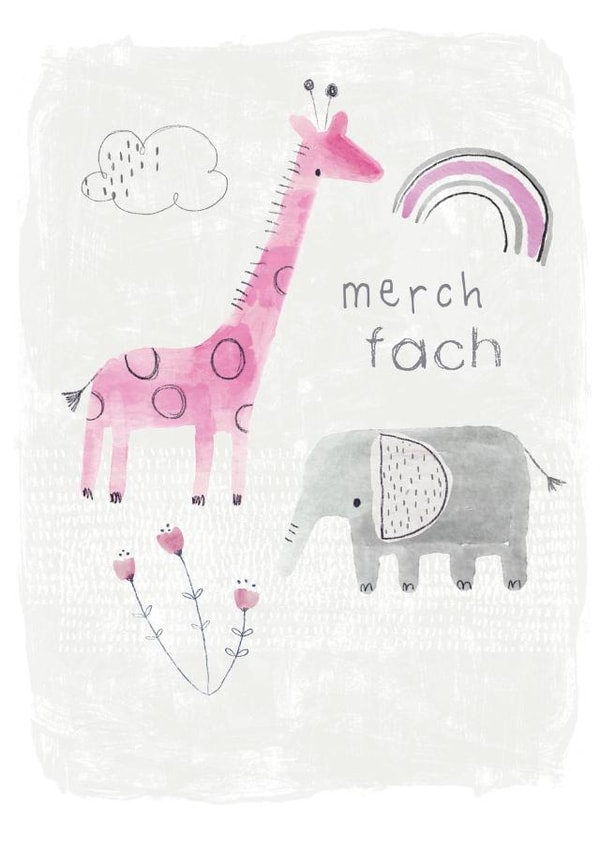 Cerdyn Merch Fach / Baby Girl Card created by Designs_by_flo
