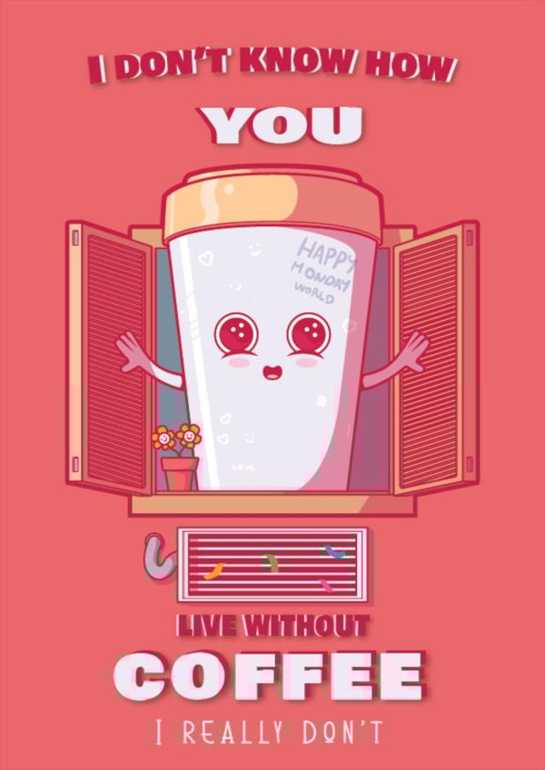 coffee hater funny card created by IcyCard