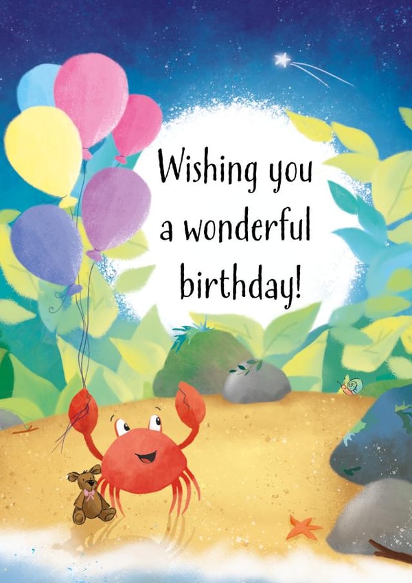 Wishing you a wonderful birthday! created by Crabbit Chops!
