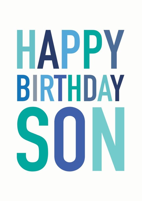 Happy Birthday Son created by Studio 9