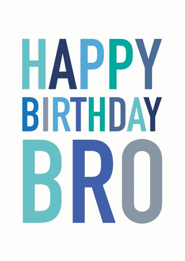 Happy Birthday Bro created by Studio 9