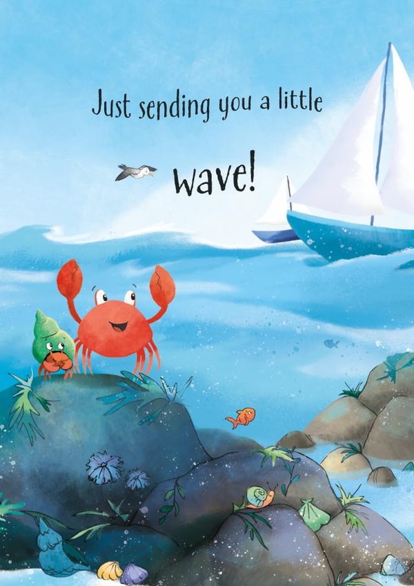 Just sending you a little wave! created by Crabbit Chops!