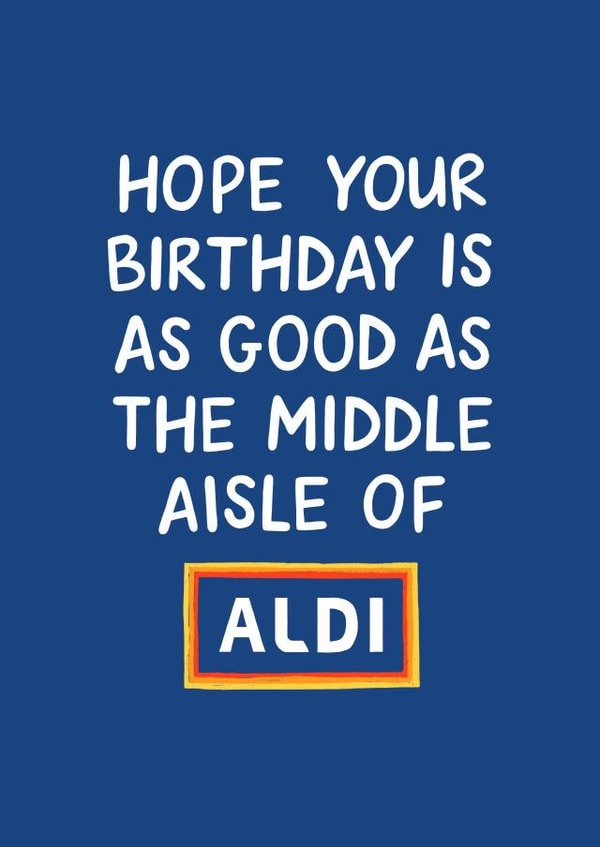 Middle Aisle Of Aldi 1001 created by Nicola Watson
