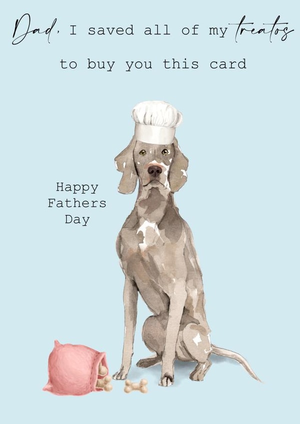 I saved all my treats to buy you this card created by 25Seven
