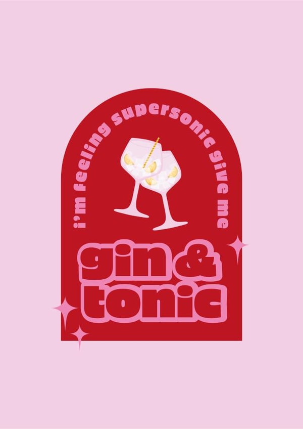 Supersonic Gin & Tonic Card created by Vik
