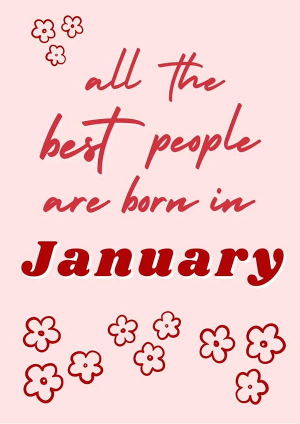 January Birthday Card created by Confetti Cards