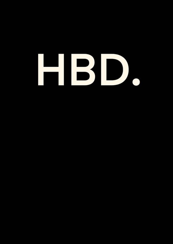 HBD happy birthday created by Messy Ray Designs