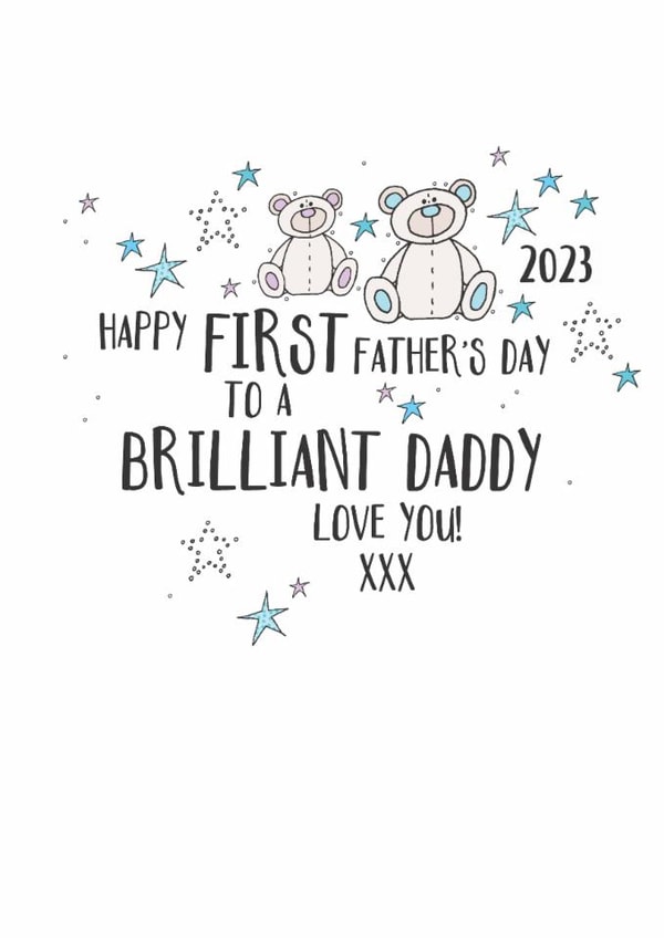 Happy First Father's Day Card created by Eggbert & Daisy