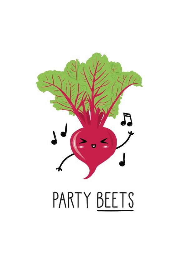 Funny Birthday Card, PARTY BEETS created by Just Joy Designs