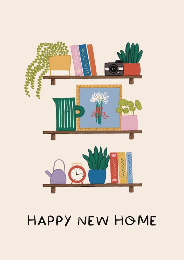 Happy New Home Shelves Card created by EilidhIllustrates
