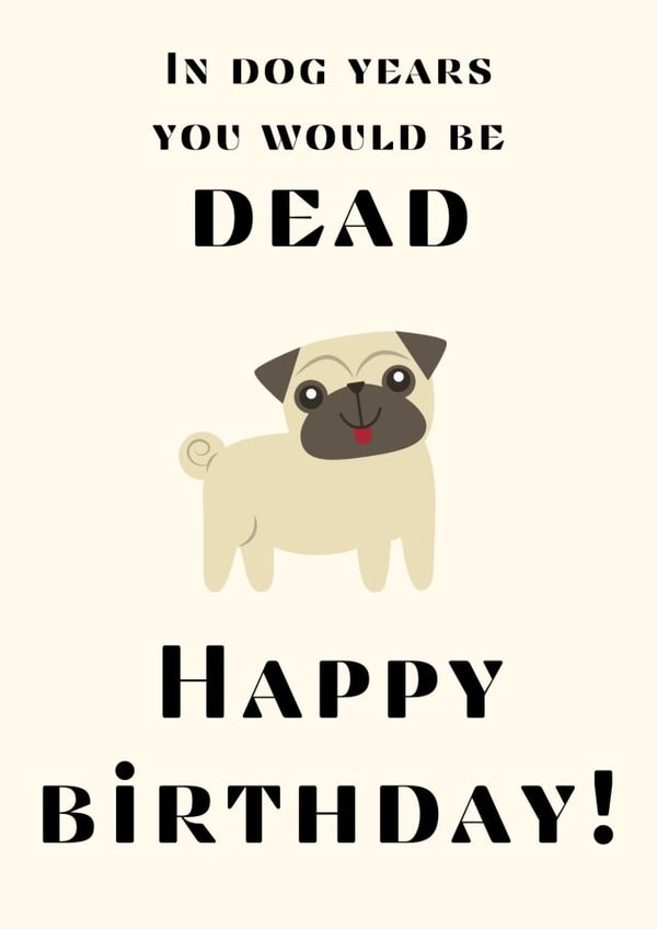 Funny and cute birthday card created by Gemma Clark 