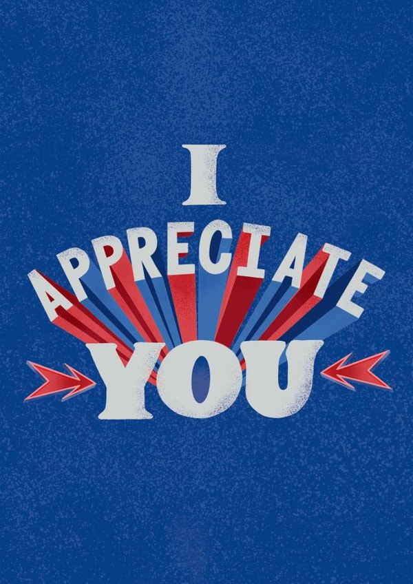 Ted Lasso "I Appreciate You" Card created by Rebecca Duncan