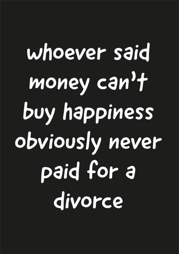 Divorce separation card created by Daisy Jo Design