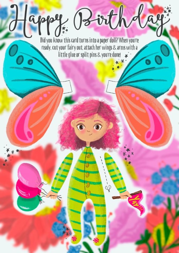 Cut me out Birthday Fairy created by Frog & Fae