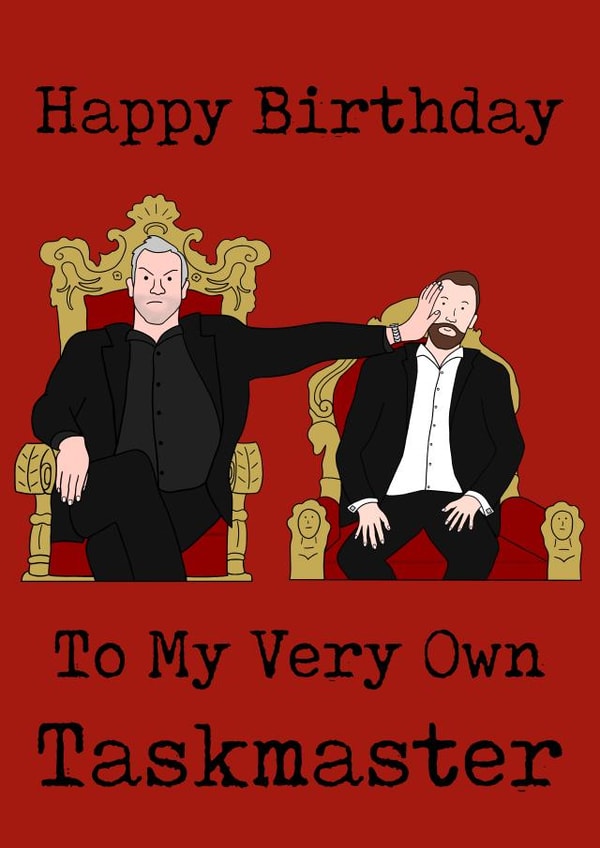 Happy Birthday Taskmaster Card created by Little Spoon