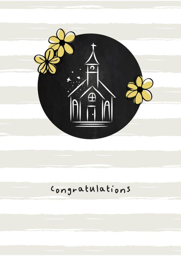 Congratulations church card created by Nutmeg Studio