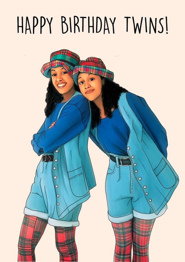 Happy Birthday Twins! Card created by Poppy & Mabel