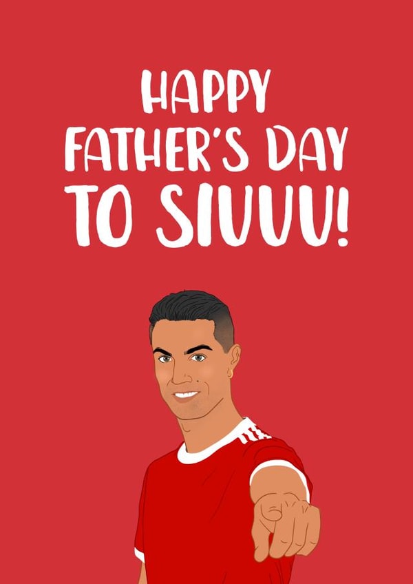 Cristiano Ronaldo Father's Day Card created by The Cake Thief