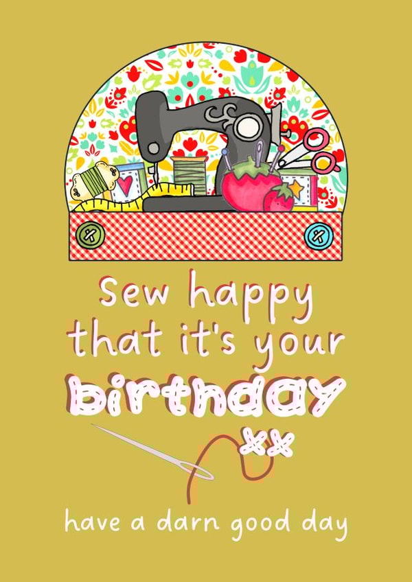Sewing & Crafting Hobby Birthday Card for Women created by Occasional Occasions