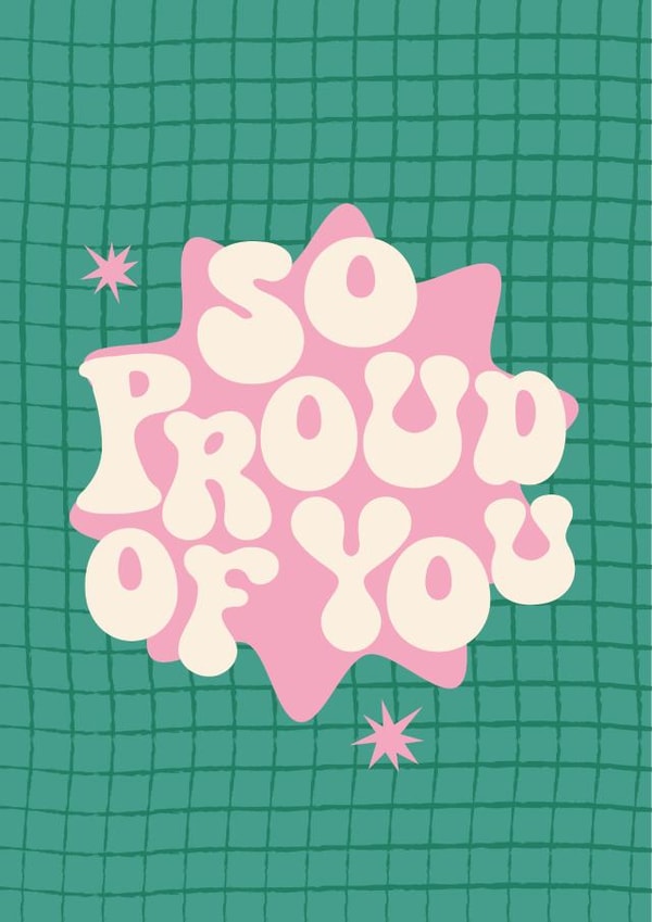 Retro Congratulations Card created by Proper Good