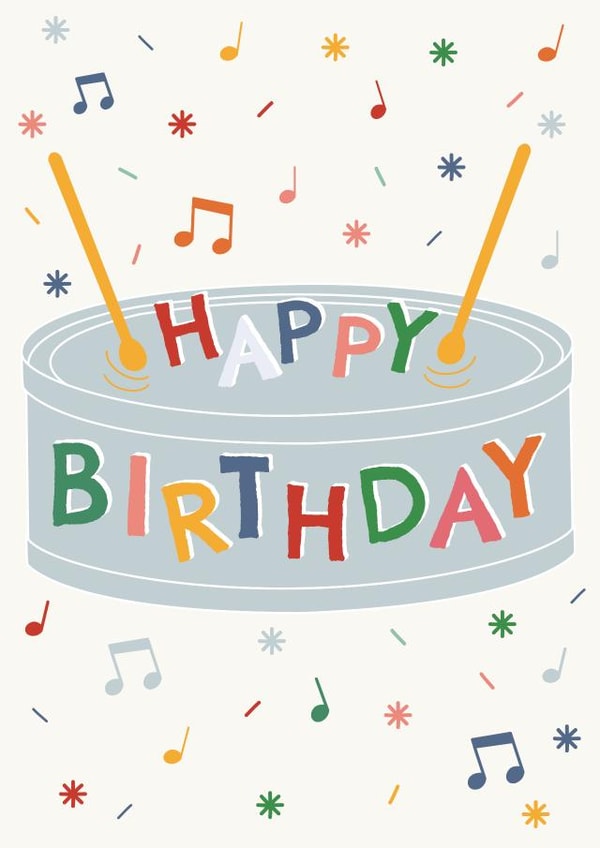 Happy Birthday Light Drum created by Larissa Nichele