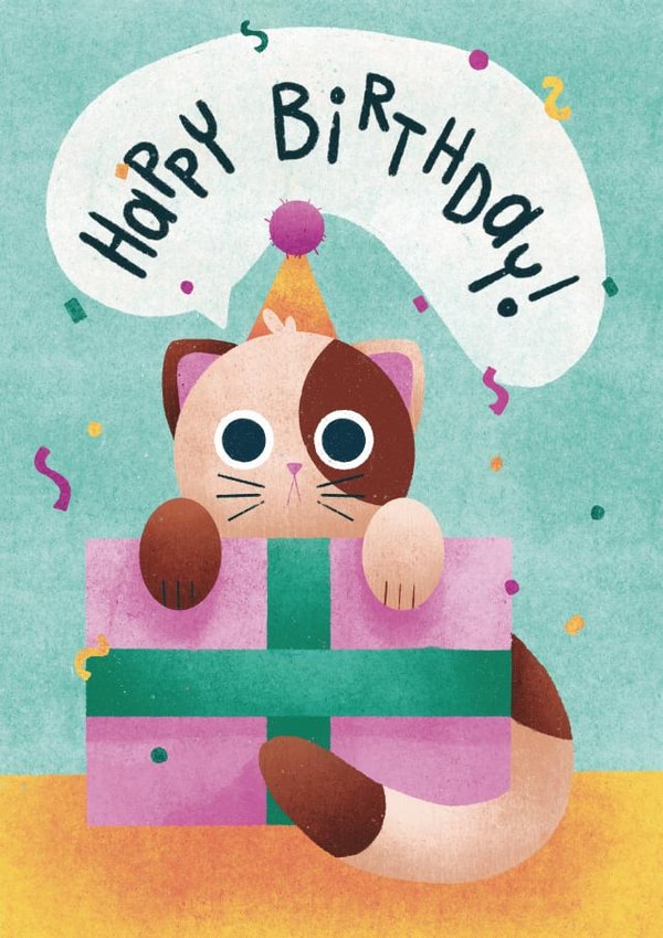 Happy Birthday Calico Kitty created by Brittany Coleman