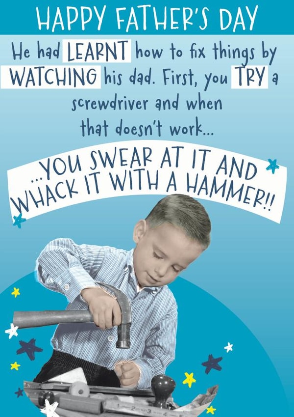 To a Great Teacher Dad, Happy Father's Day created by Quitting Hollywood