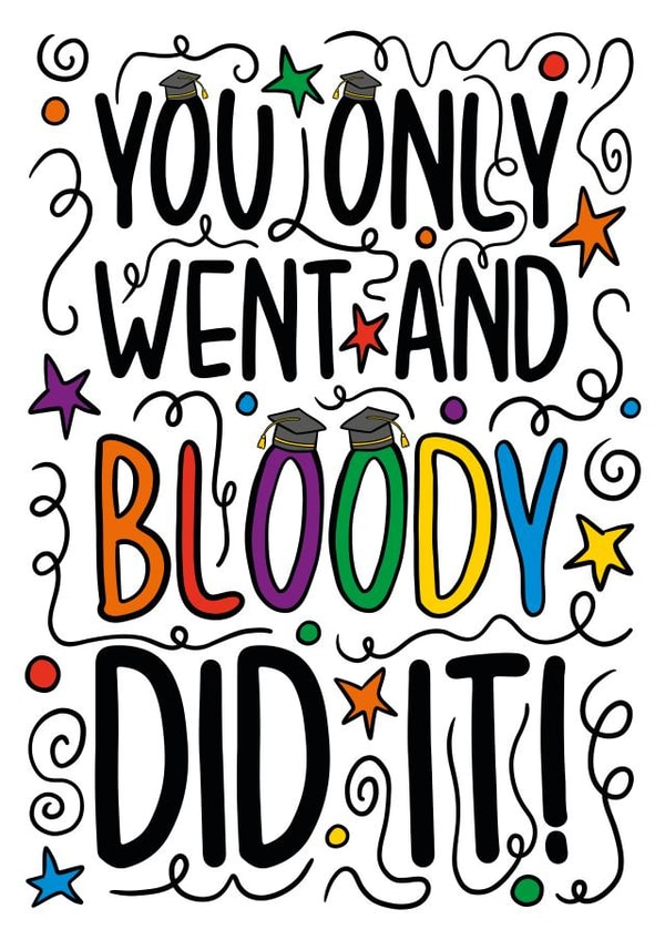 You Did It Graduation Card created by TeePee Creations