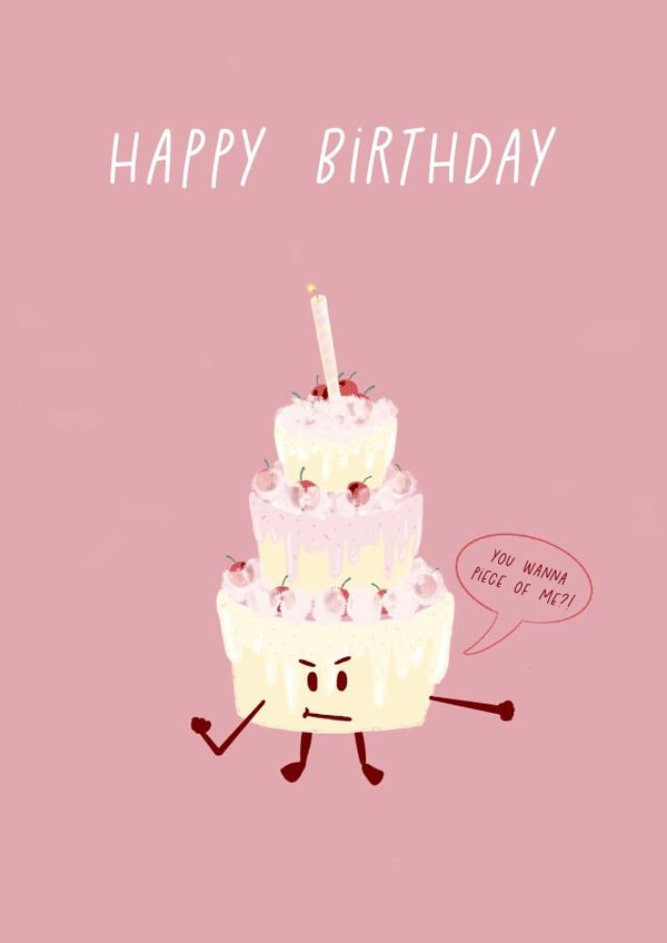 The angry birthday cake! created by Sherbet Lemons