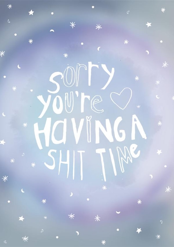 Sorry card created by Five bees