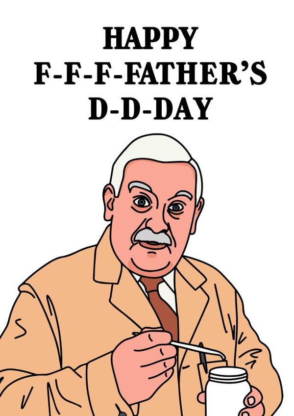 Open All Hours Arkwright Father's Day Card created by Peabody Studio