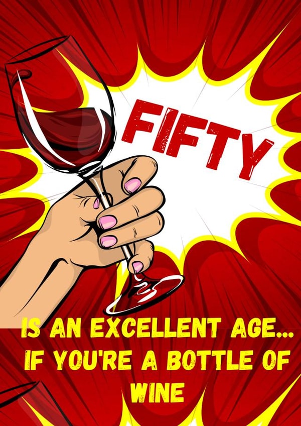 Funny 50th Birthday Card 1007 created by SIMO 08