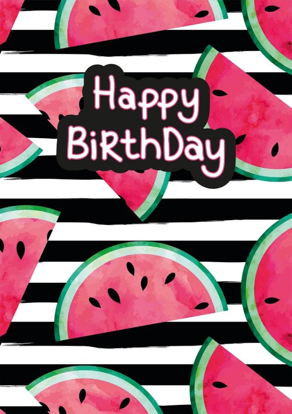 Juicy melon Birthday created by Holly Tillier