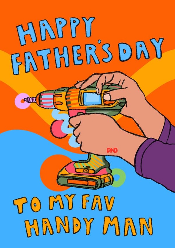 Father's Day Handy Man Card created by Freya Niamh Design
