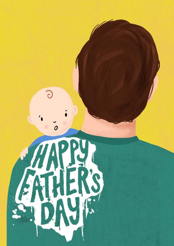 First Father's day - Father's Day New Baby - New Dad card for Father's day created by Jessie Maeve Studio