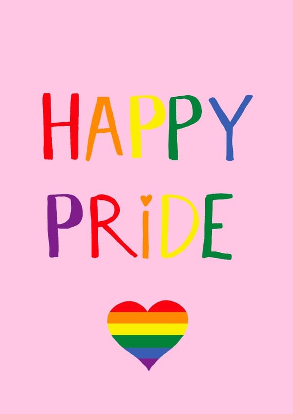 Happy pride card created by Naughty Nice