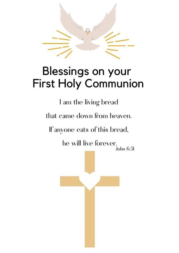 First Holy Communion created by Dara, Ceramic Scripture