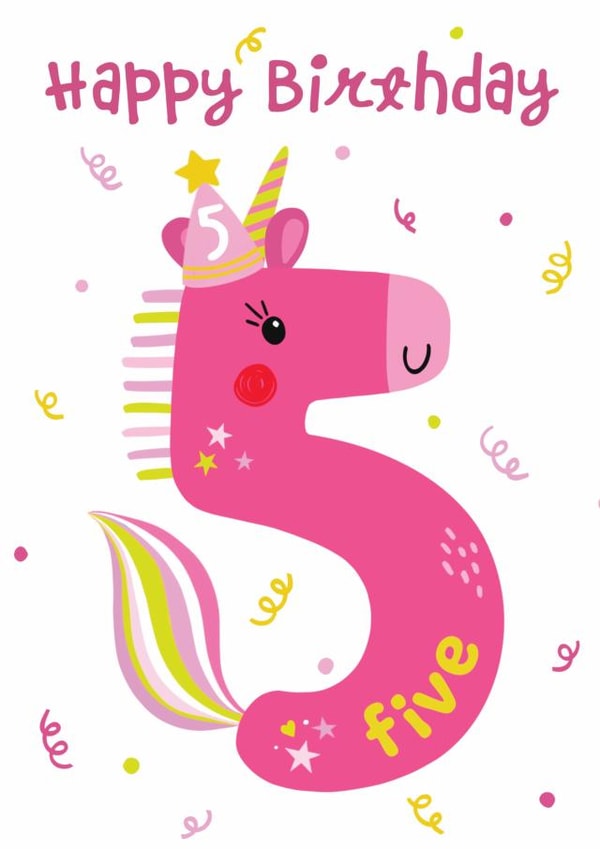 5th Birthday Unicorn card created by Helen Thompson