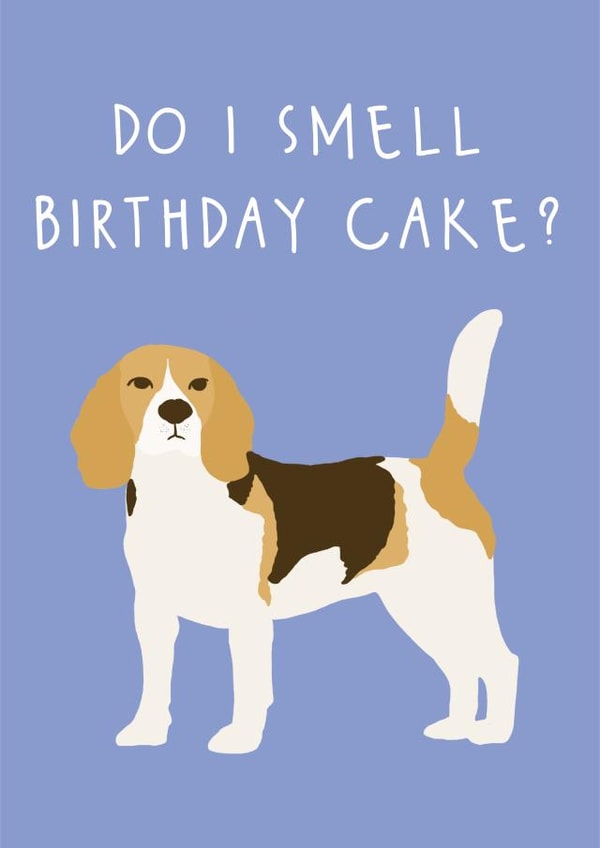 Beagle Birthday Cake Card created by Betsy Benn
