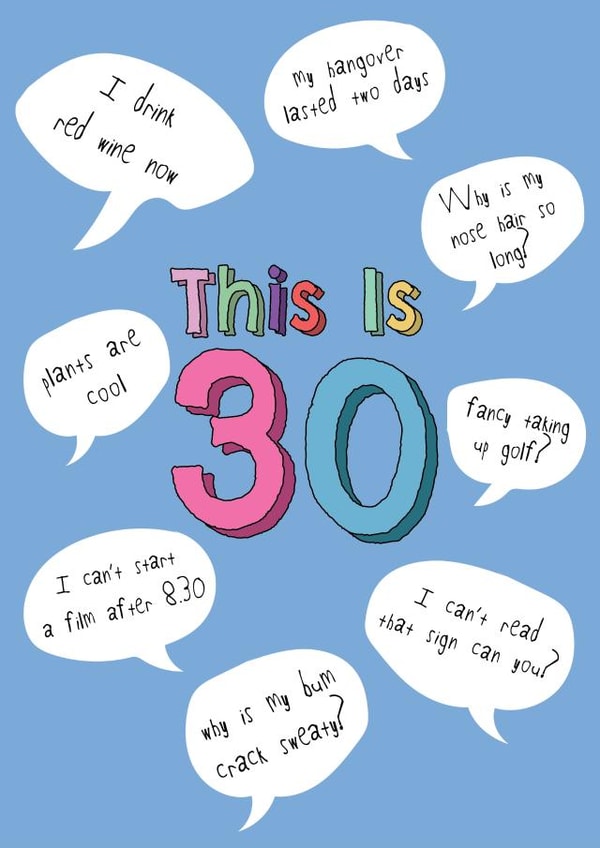 This Is 30 - For Him 30th Birthday Card created by @Laura Lonsdale Designs