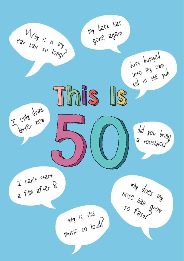 This is 50 - For him 50th Birthday Card created by @Laura Lonsdale Designs