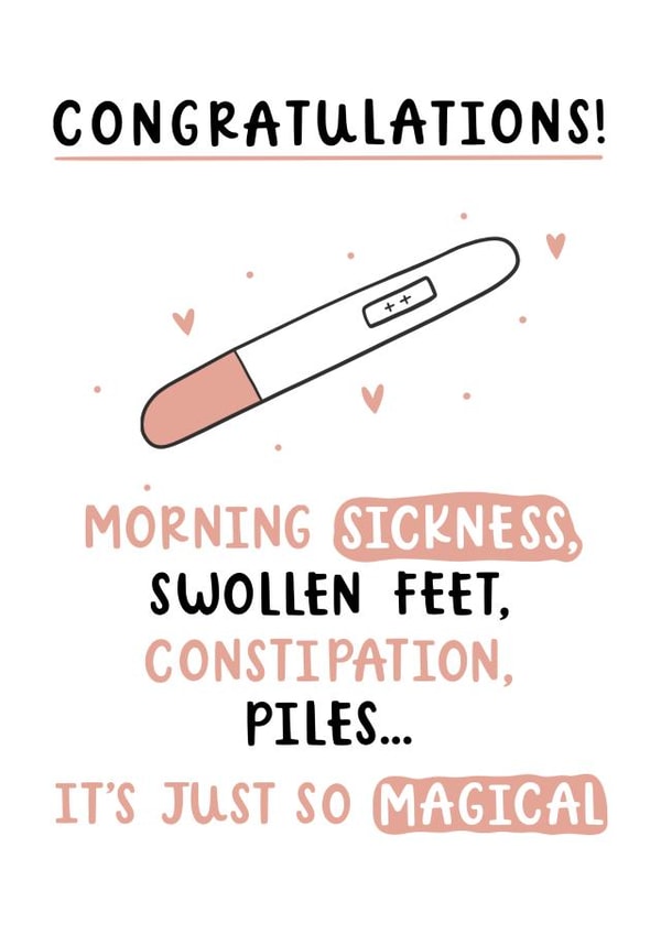 It's Magical Pregnancy Card created by Abbie Imagine