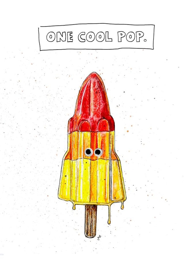 Cool, cute Fathers Day card created by JOKstudios