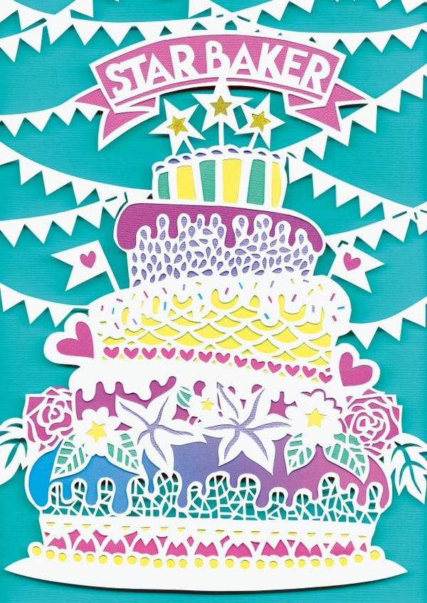 Star Baker Cake Birthday Card created by Meet the Moon Designs