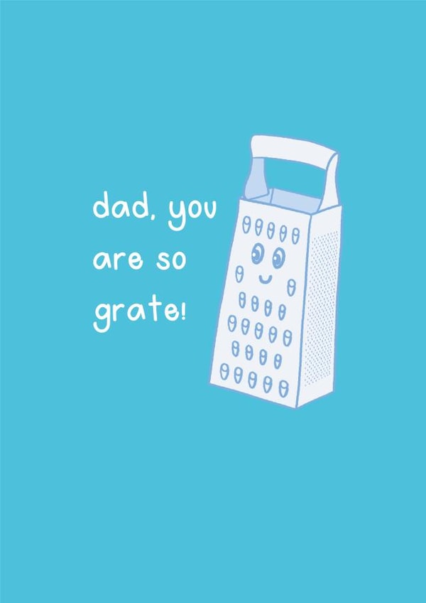 Dad, you are so grate! card created by Liv Groves Illustration