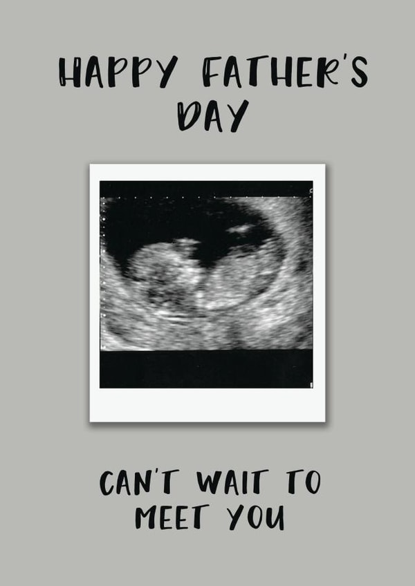 Baby Scan Father's Day Photo Card created by Hoobynoo